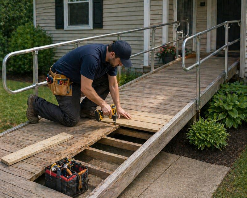 Deck Ramp Installation in Conroe, TX