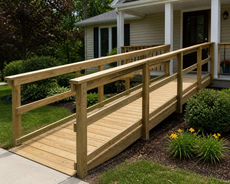 Entrance Ramp Installation in Wilmington, NC