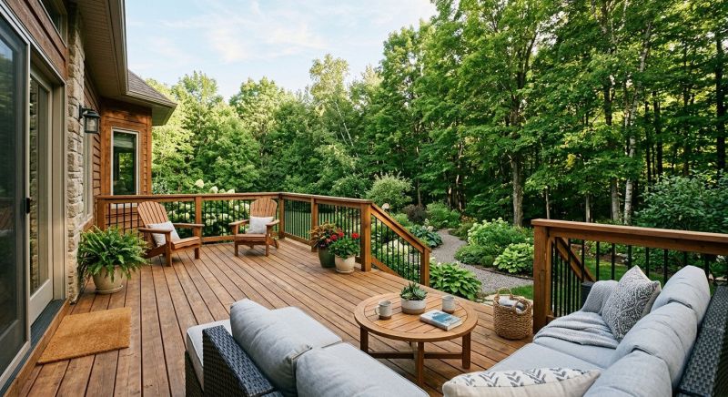 Hardwood Deck Installation in Worcester, MA