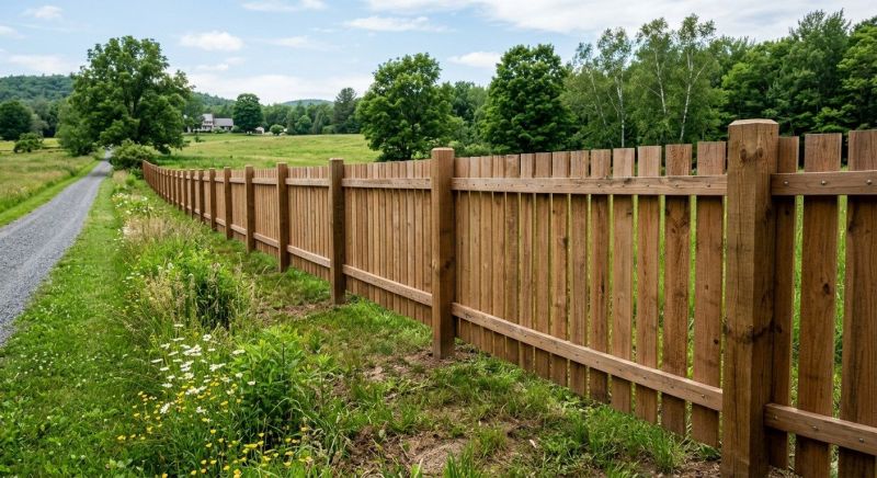 Rustic Fence Installation in Roseville, CA